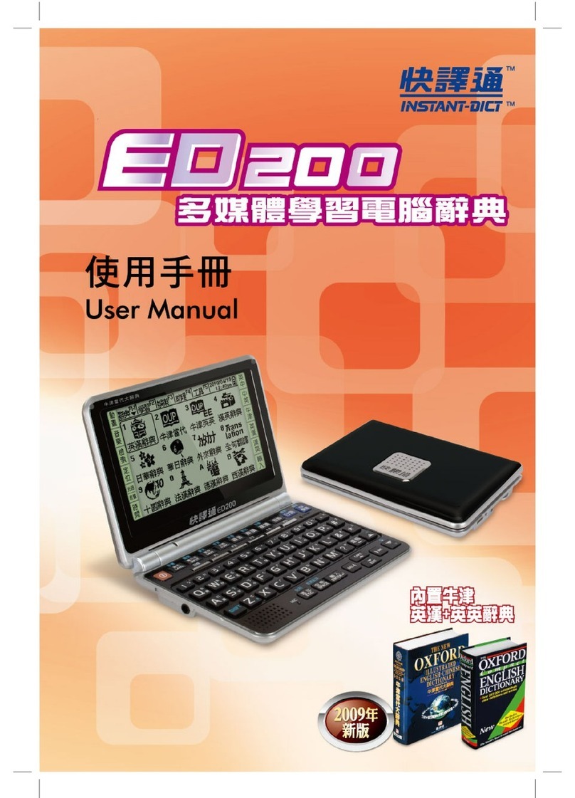 Instant-Dict ED200 user manual