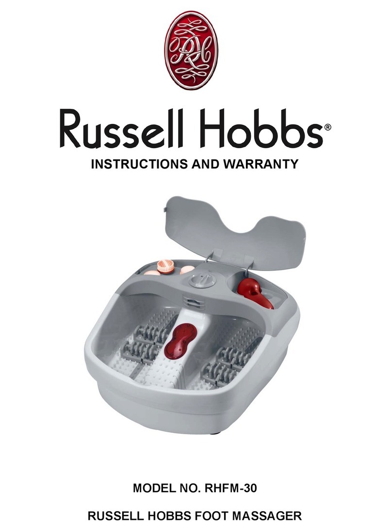 Russell Hobbs RHFM-30 Instructions and warranty
