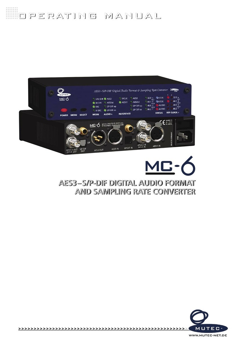 Mutec MC-6 operating manual