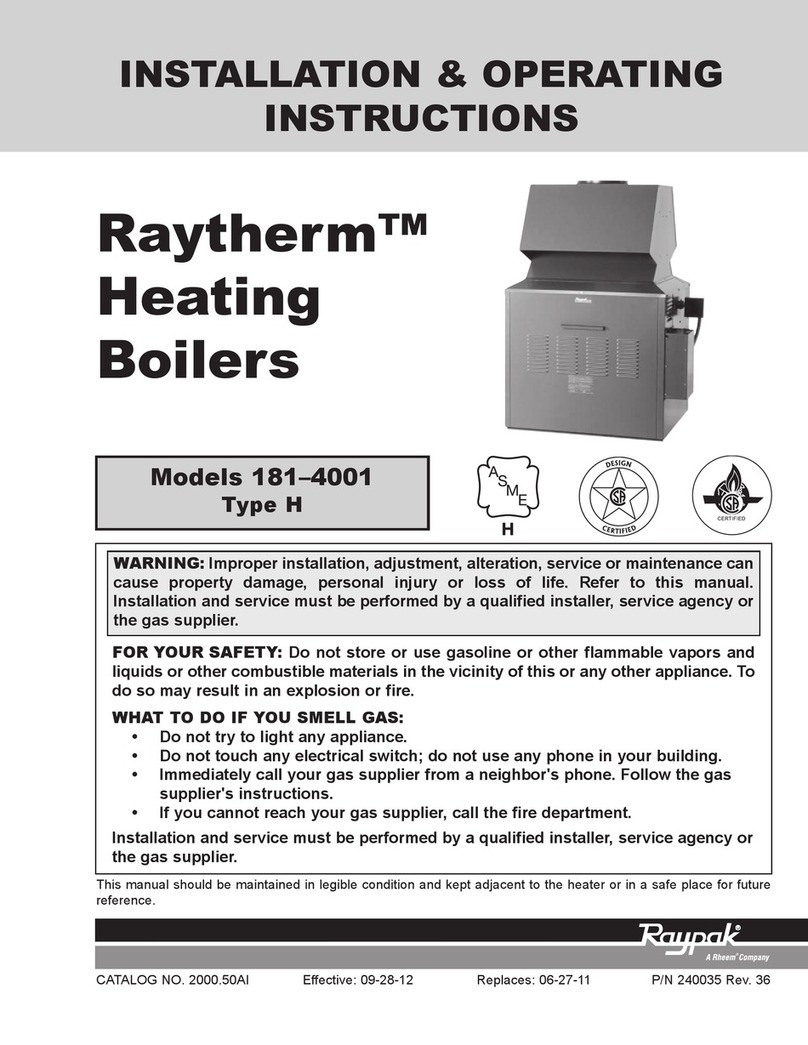 Raytherm 181 Installation & operating instructions