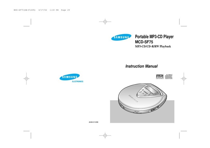 Samsung MCD-SF75 - CD YEPP User manual