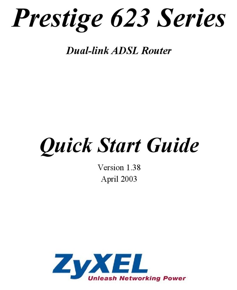 ZyXEL Communications Prestige 623 series quick start guide