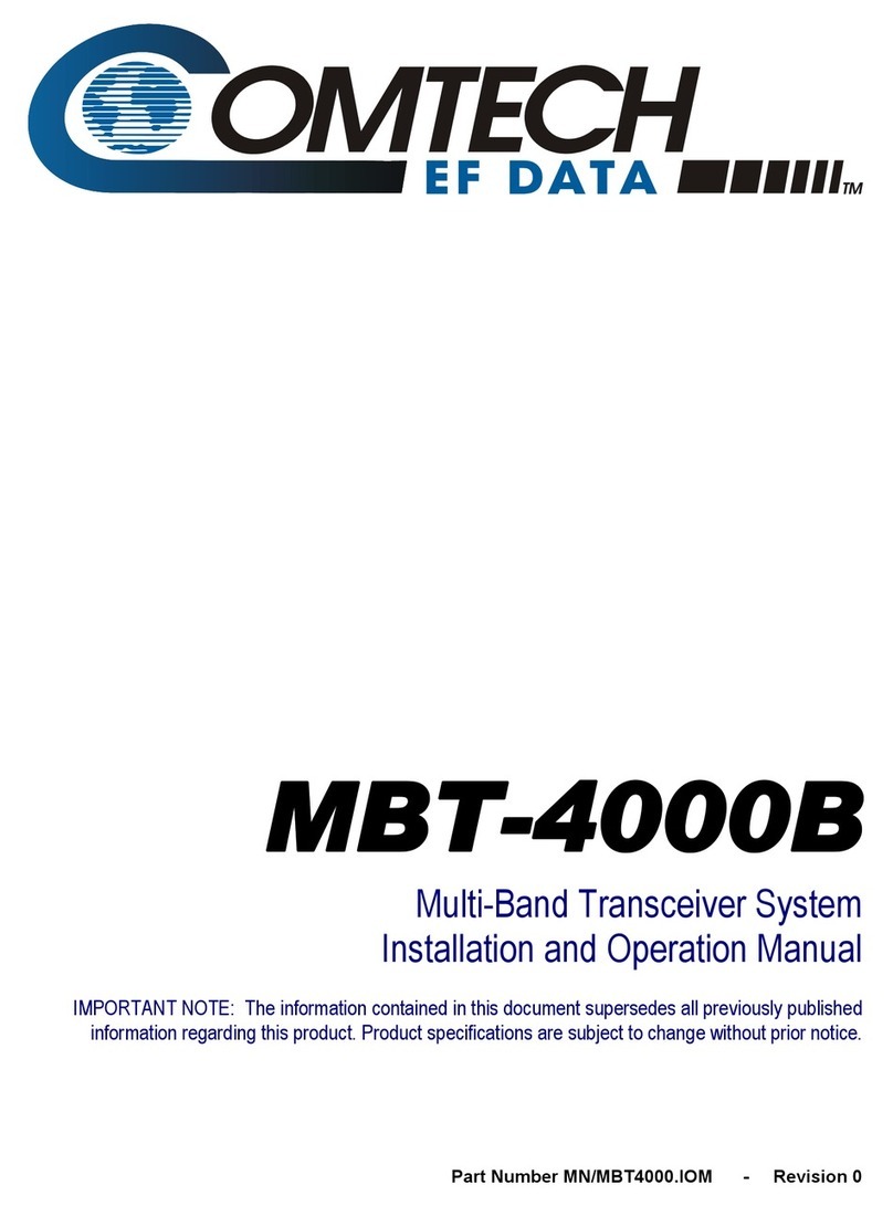 Comtech EF Data MBT-4000B User manual