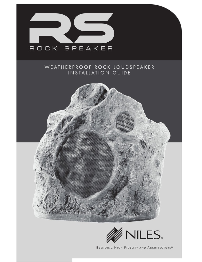 Niles RS5 Coral User manual