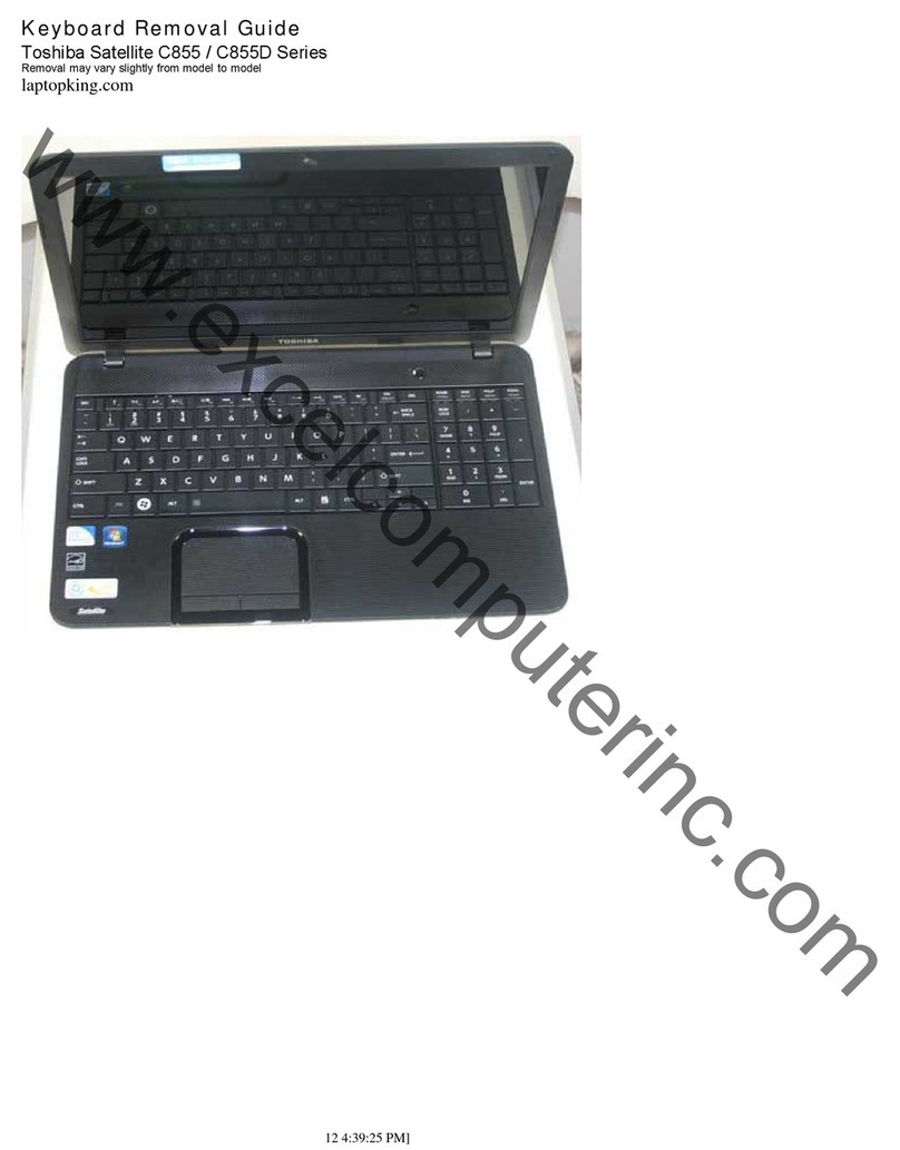 Toshiba Satellite C855 User manual