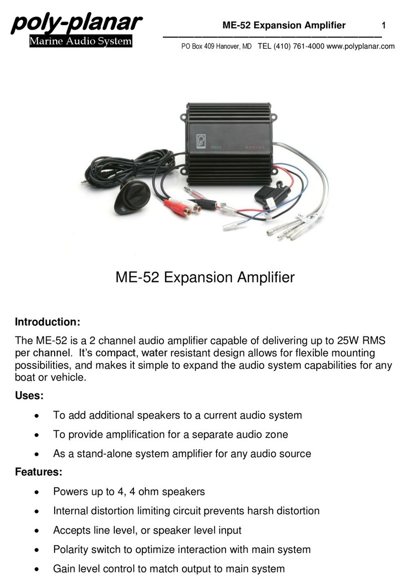 poly-planar ME-52 user manual