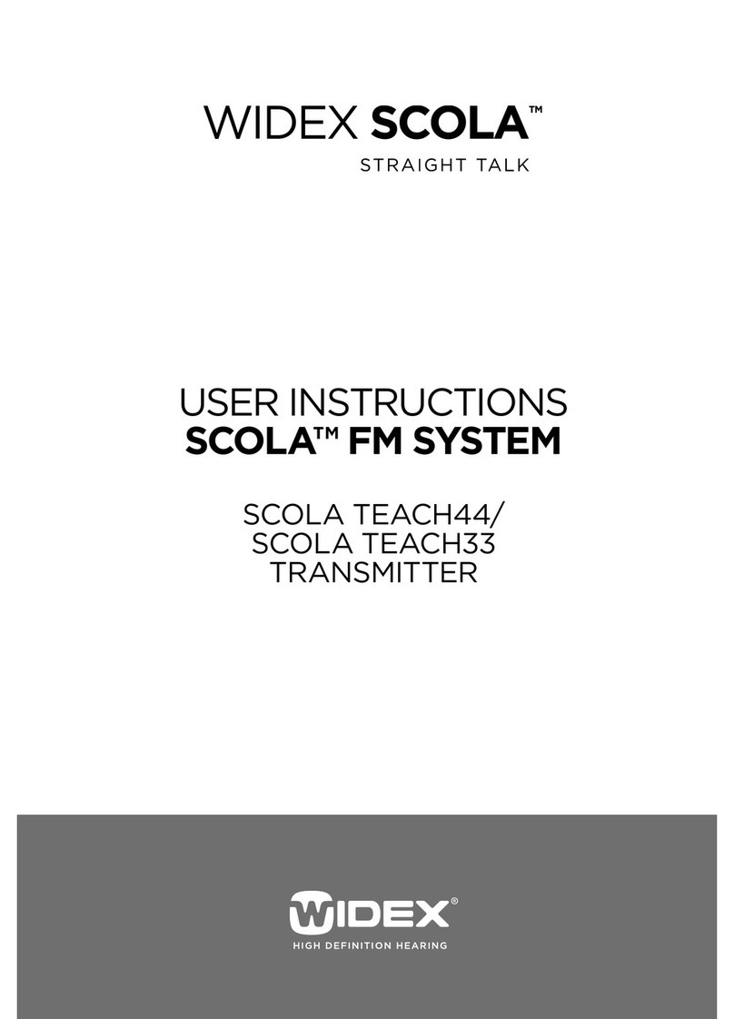 Widex SCOLA TEACH44 User manual