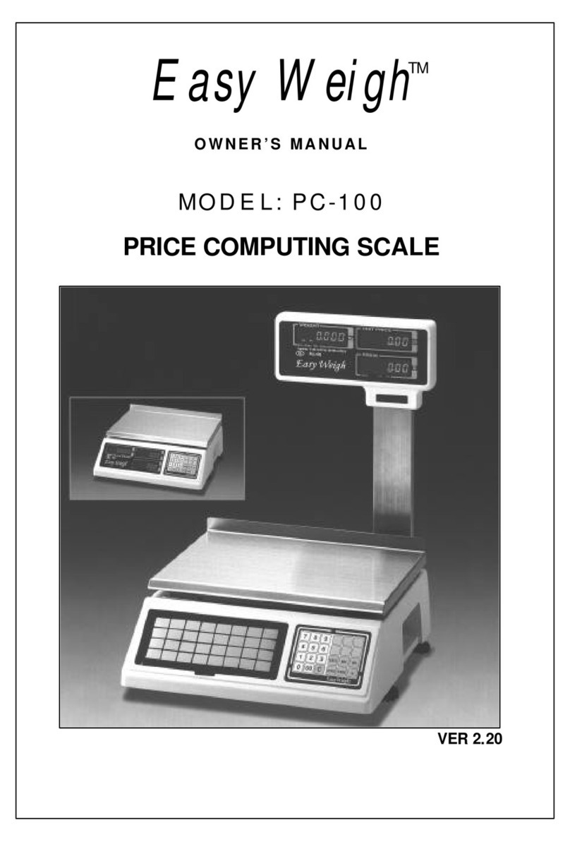 Easy Weigh PC-100 owner's manual