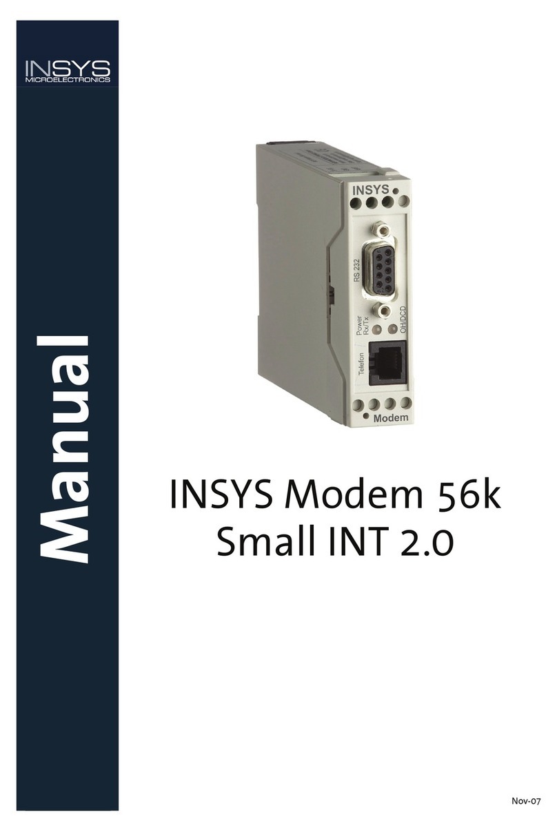 INSYS 56k Small INT 2.0 Manual guide