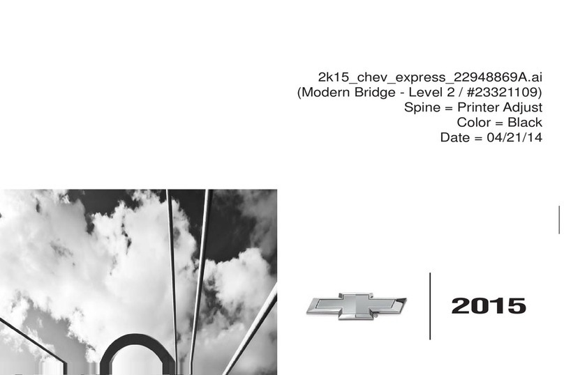 Chevrolet 2015 Express User manual Chevrolet 2015 Express User manual