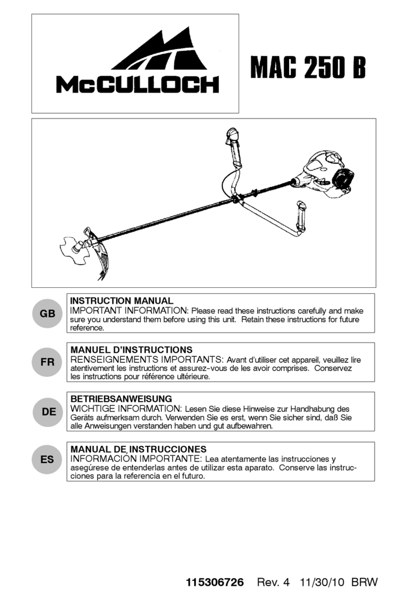 McCulloch MAC 250 B User manual McCulloch MAC 250 B User manual