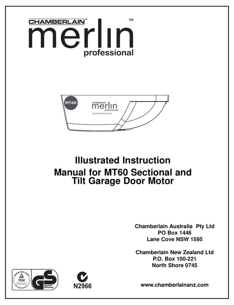 Chamberlain Merlin MT60 Illustrated instruction manual