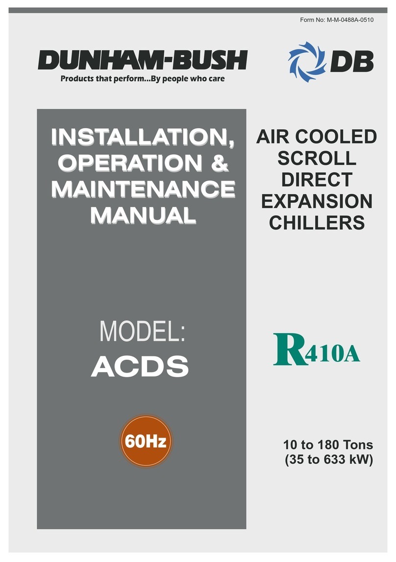 Dunham-Bush ACDS Installation, operation & maintanance manual