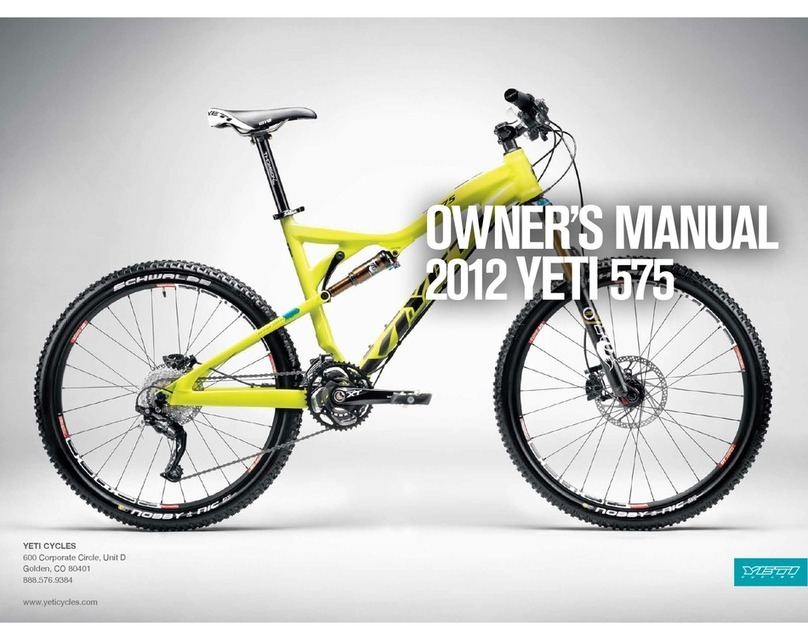 Yeti 575 2012 owner's manual