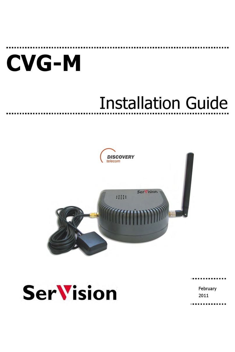 SerVision CVG-M installation guide