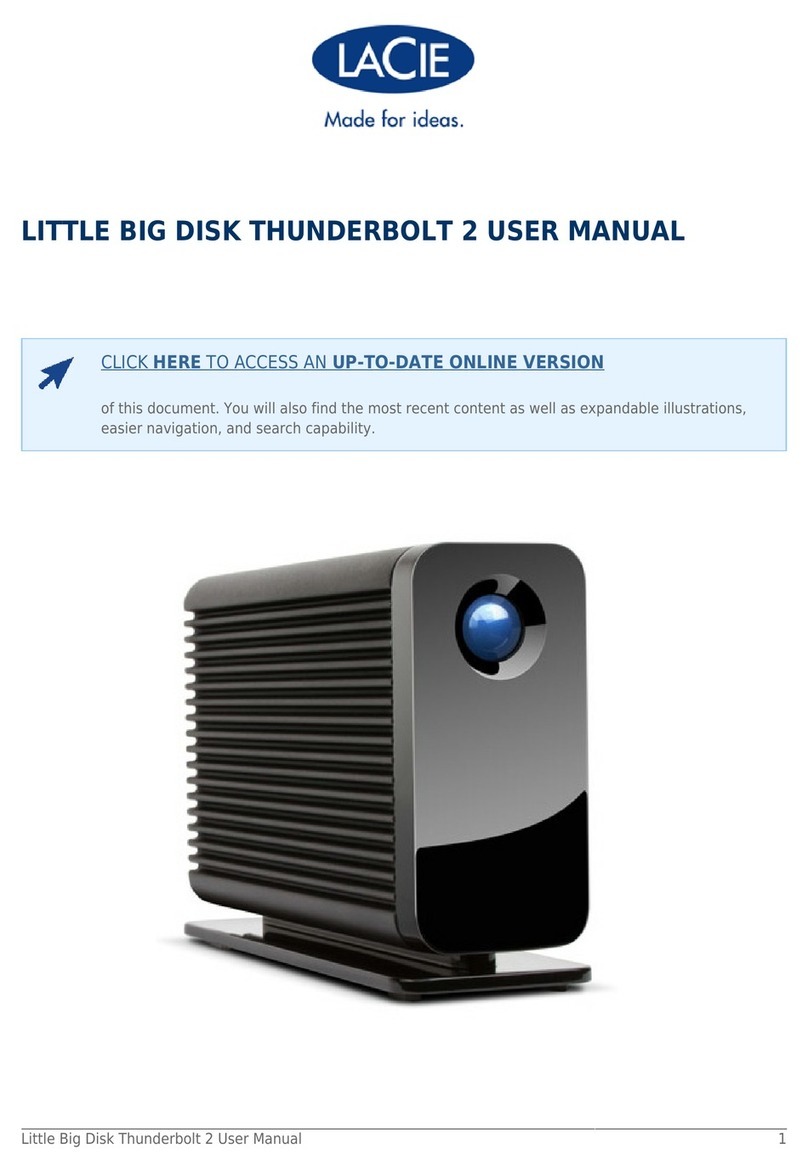LaCie LITTLE BIG DISK THUNDERBOLT 2 user manual