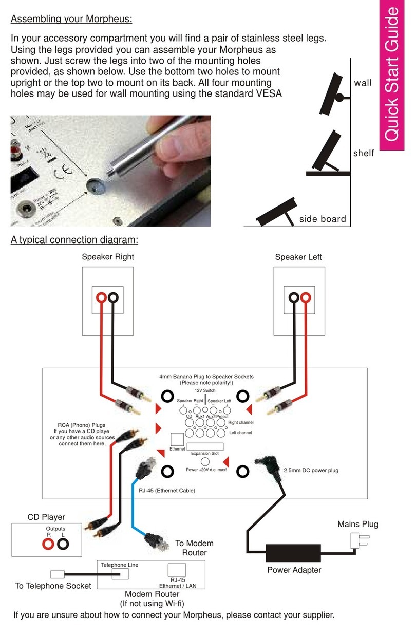 SONNETEER Morpheus User manual