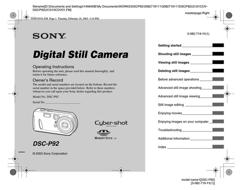 Sony Cyber-shot DSC-P9 User manual
