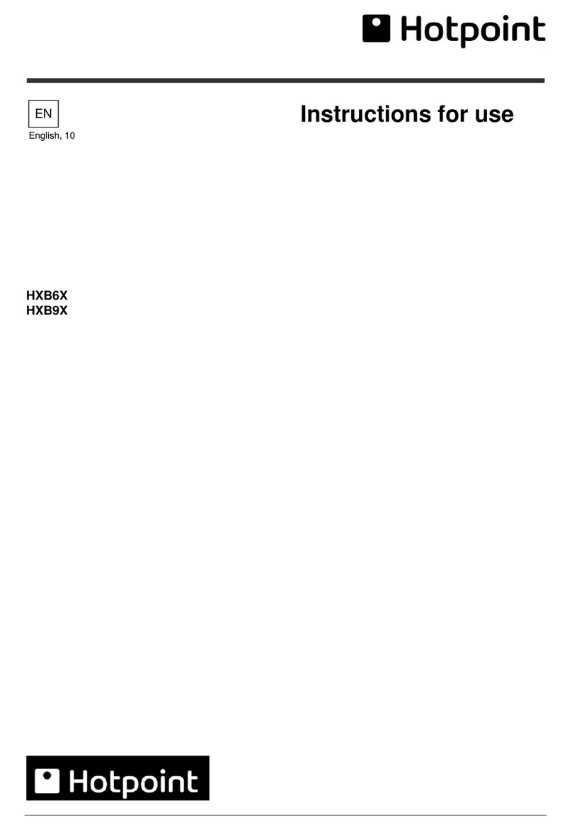 Hotpoint HXB6X Instructions for use