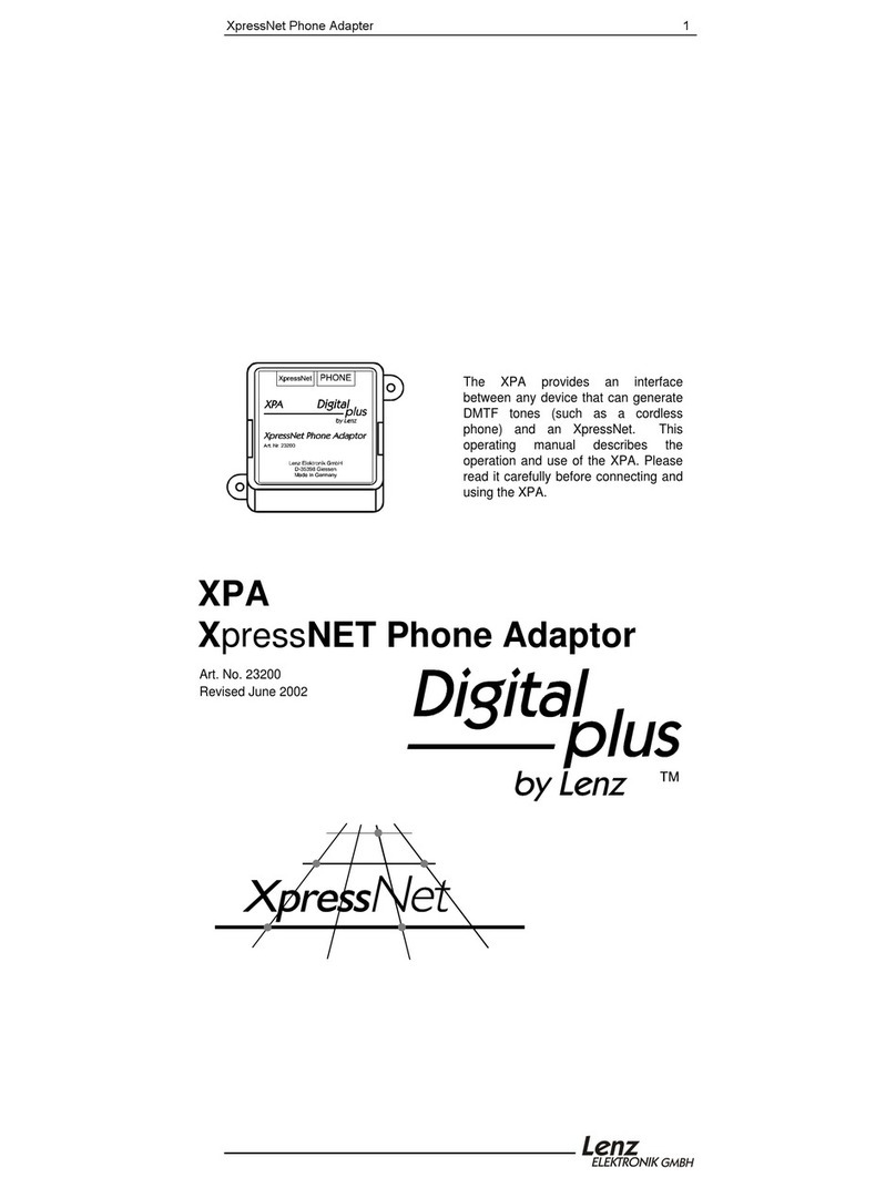 Lenz XPA XpressNET User manual