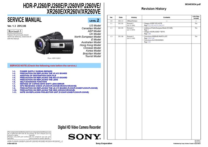 Sony Handycam HDR-PJ260 User manual