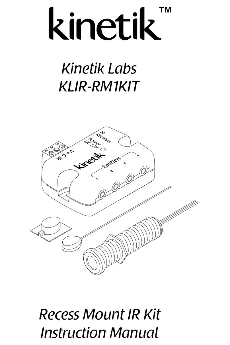 Kinetik KLIR-RM1KIT instruction manual