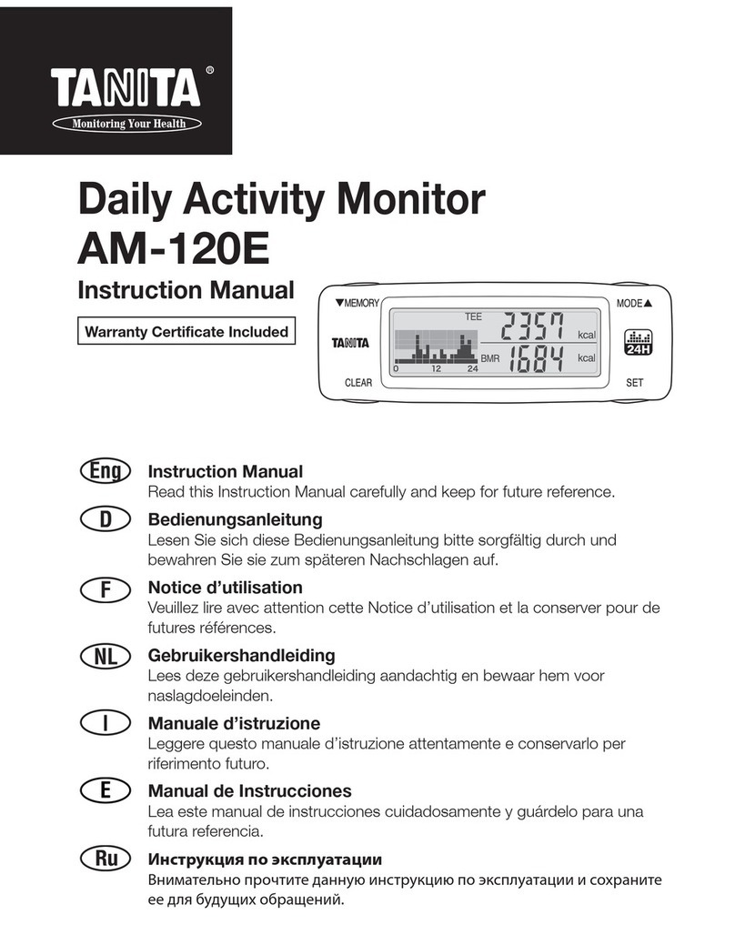 Tanita AM-120E instruction manual