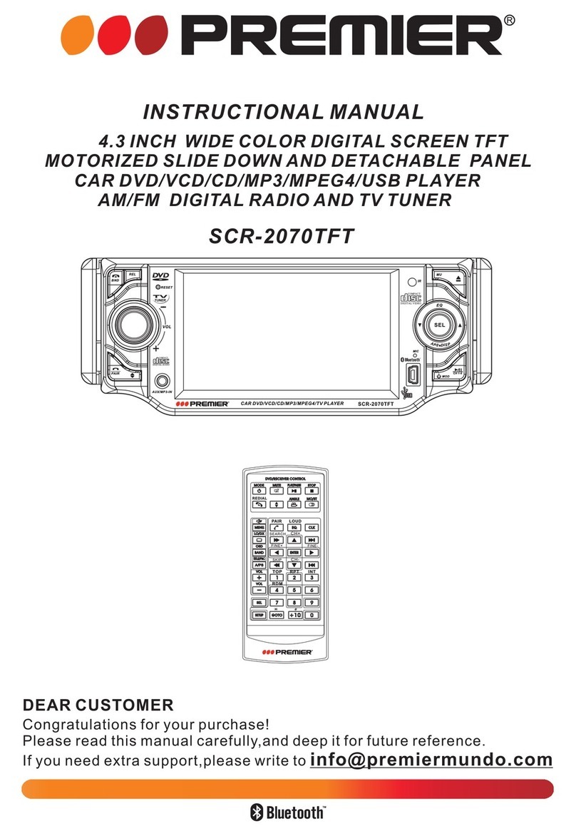Premier SCR-2070TFT Operating and maintenance manual Premier SCR-2070TFT Operating and maintenance manual