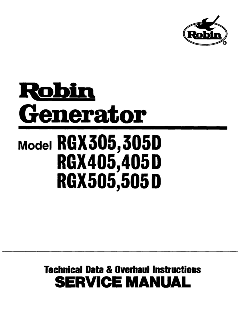 Robin RGX305 Service manual