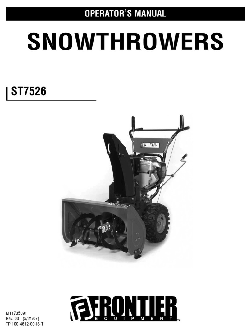 Frontier ST7526 Operator's manual