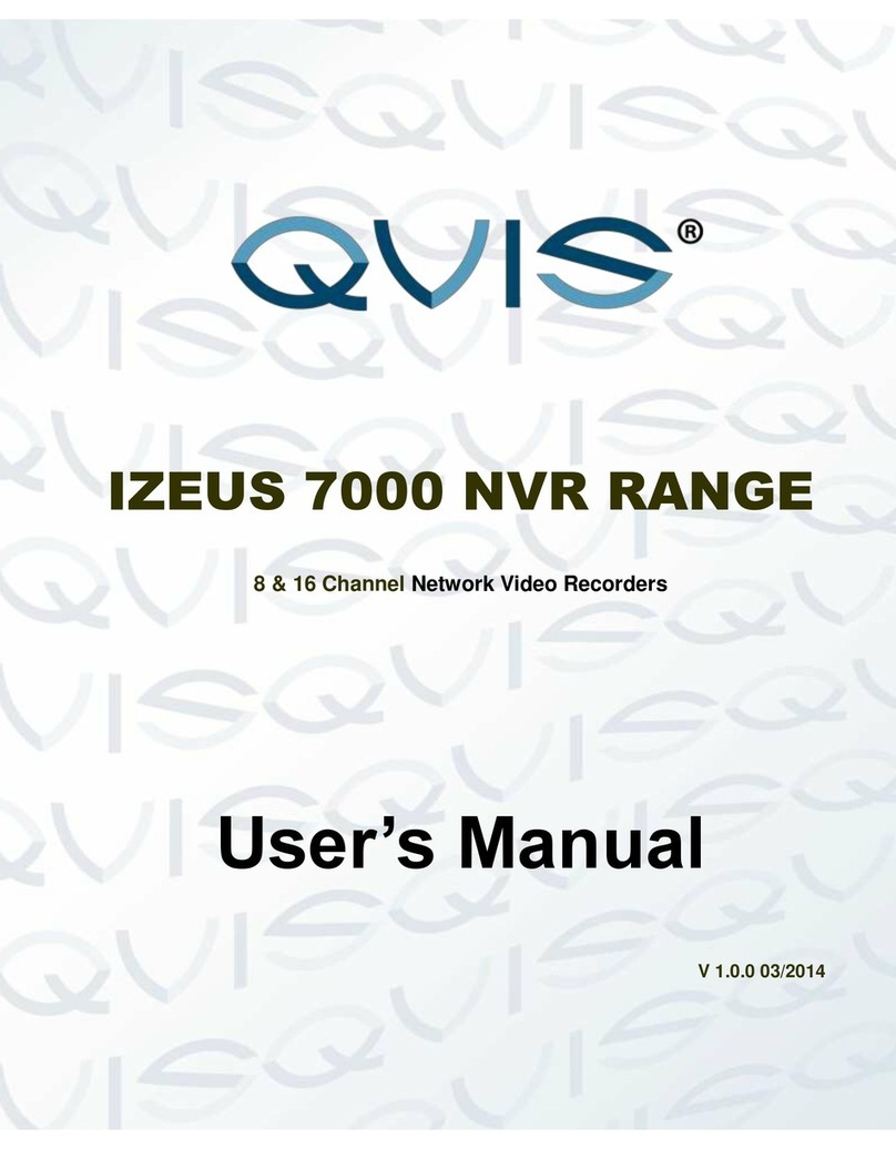 Qvis IZEUS 7000 NVR RANGE user manual