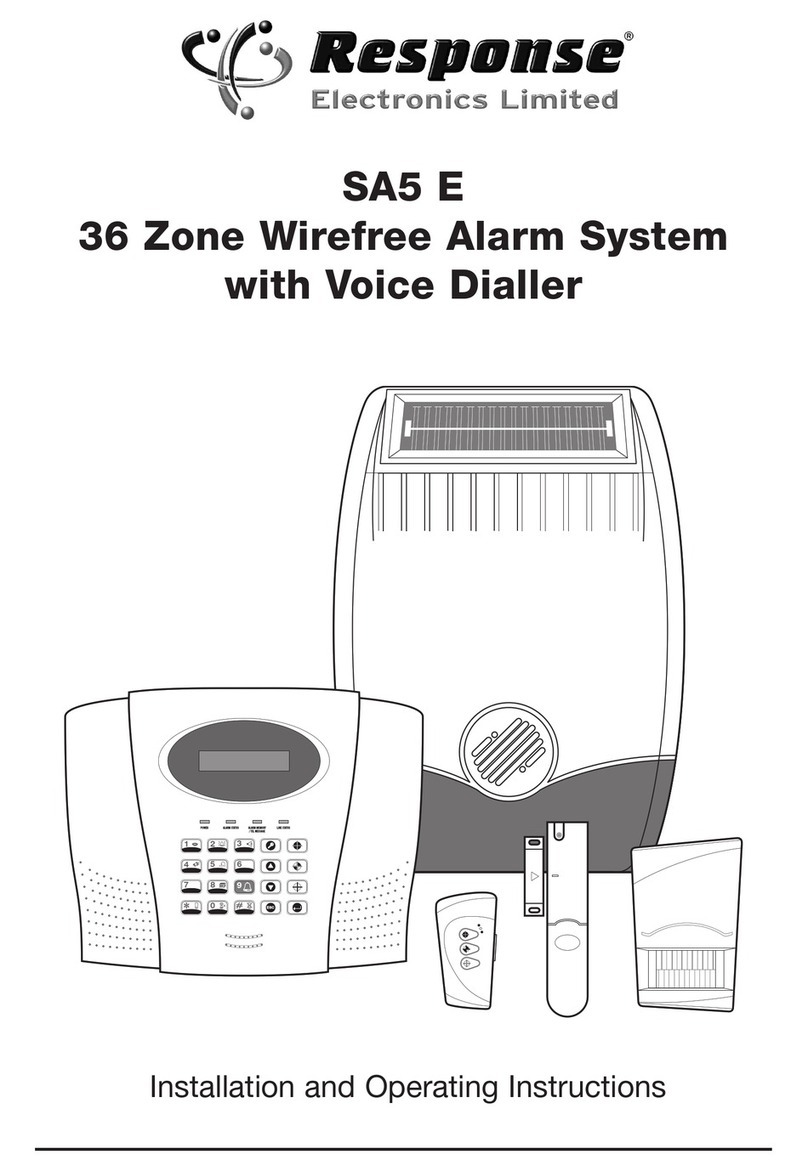 Response SA5 E Installation and operating instructions