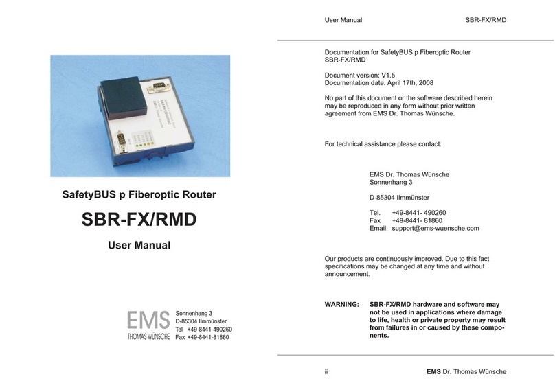 EMS SBR-FX/RMD user manual