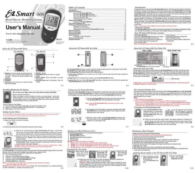 EZ Smart 606 user manual