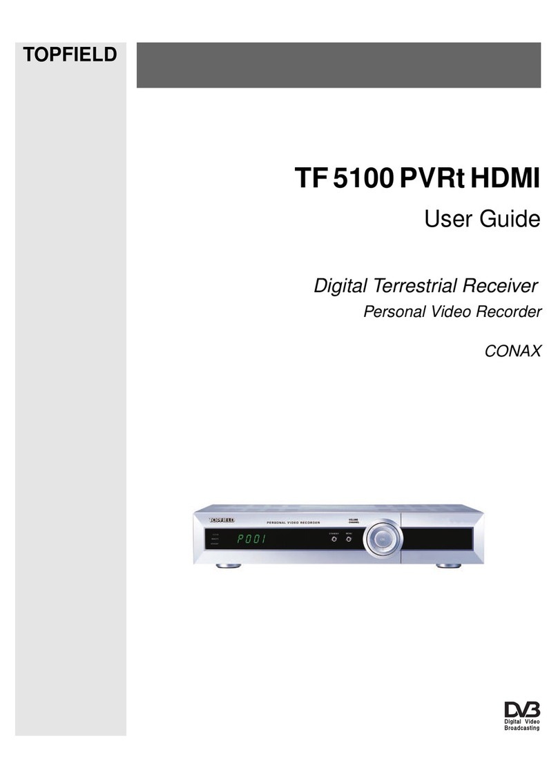Topfield TF 5100 PVRt HDMI User manual