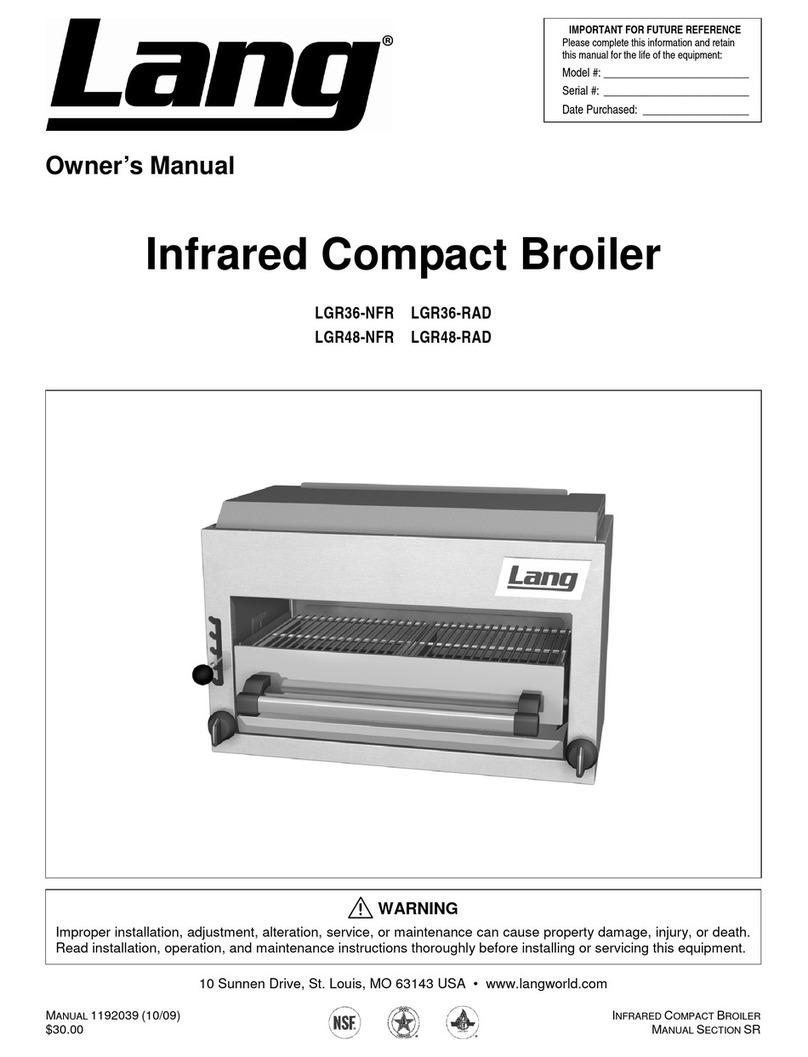 Lang LGR36-NFR User manual