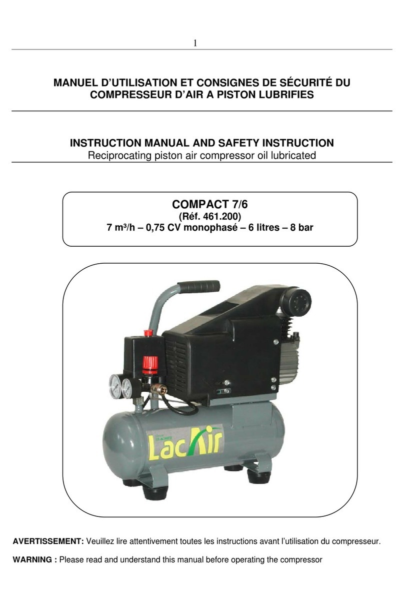 LACAIR COMPACT 7 Instruction manual and safety instructions