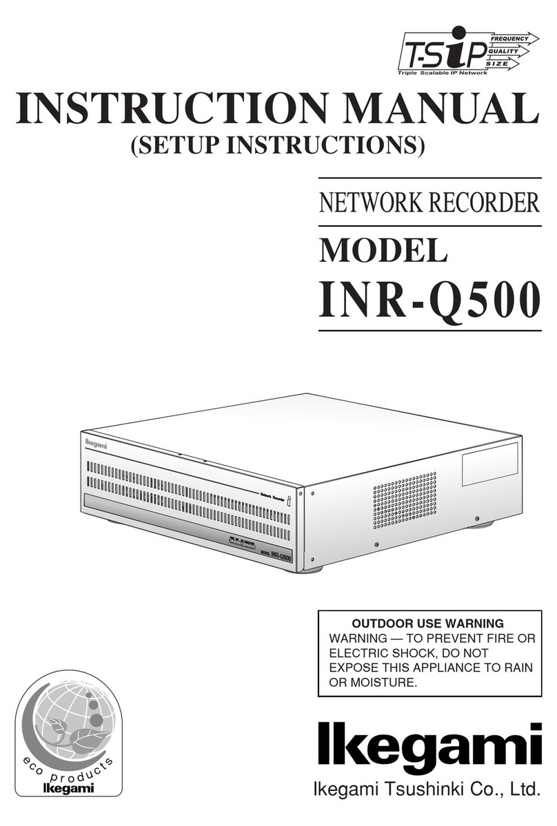 Ikegami INR-Q500 instruction manual