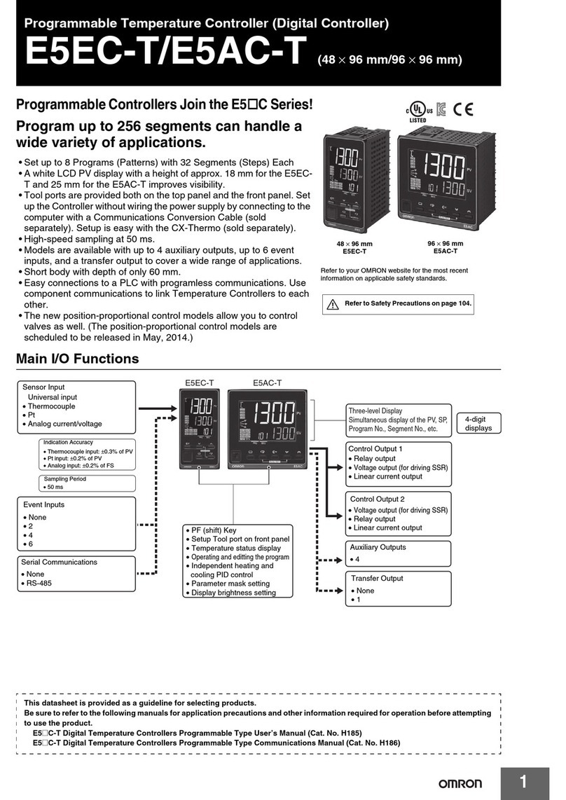 Omron E5EC-T datasheet
