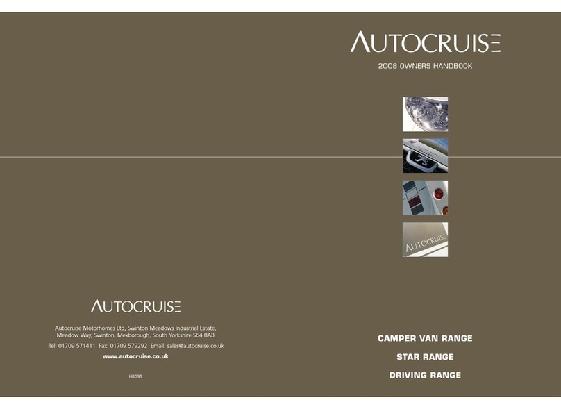 Autocruise Star range 2008 Owner's handbook