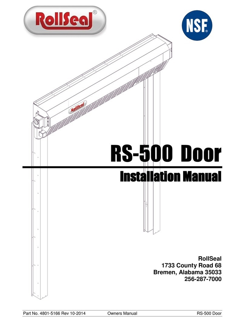 RollSeal RS-500 Series installation manual