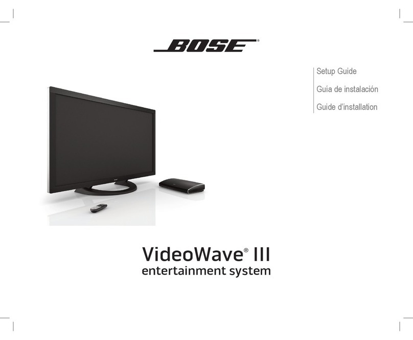 Bose VideoWave III Setup guide