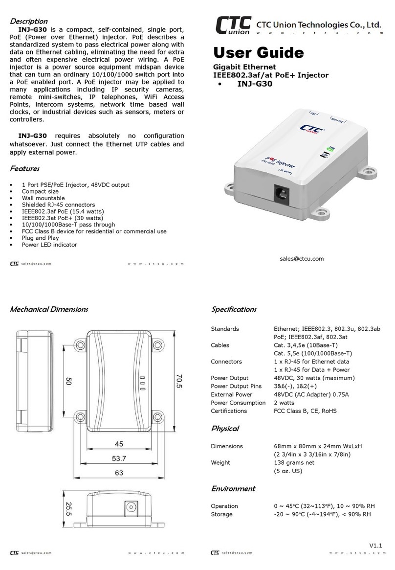 CTC Union INJ-G30 user guide