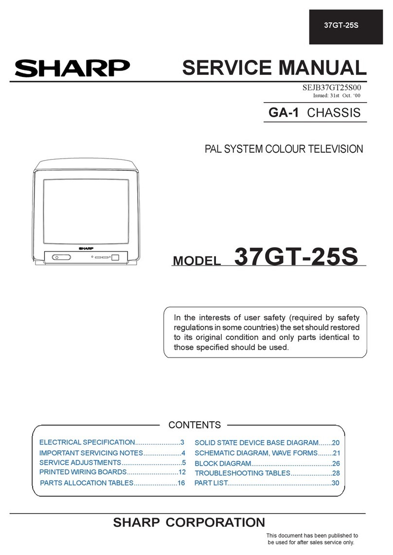 Sharp 37GT-25S User manual