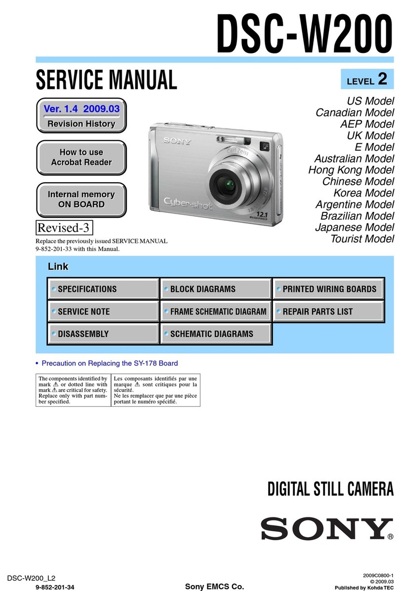 Sony Cyber-shot DSC-W200 User manual Sony Cyber-shot DSC-W200 User manual