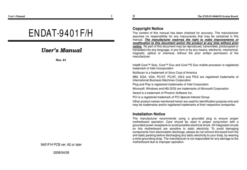 Unicorn Computer ENDAT-9401F/H user manual