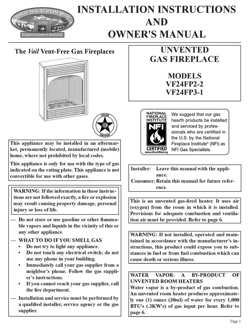 White Mountain Hearth VF24FP2-2 User manual White Mountain Hearth VF24FP2-2 User manual