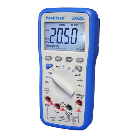 PeakTech 2025 User manual