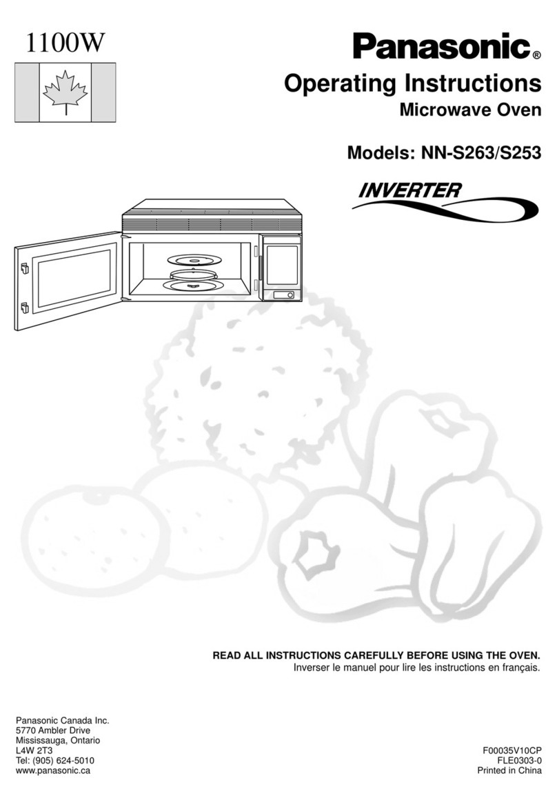 Panasonic NN-S263 operating instructions