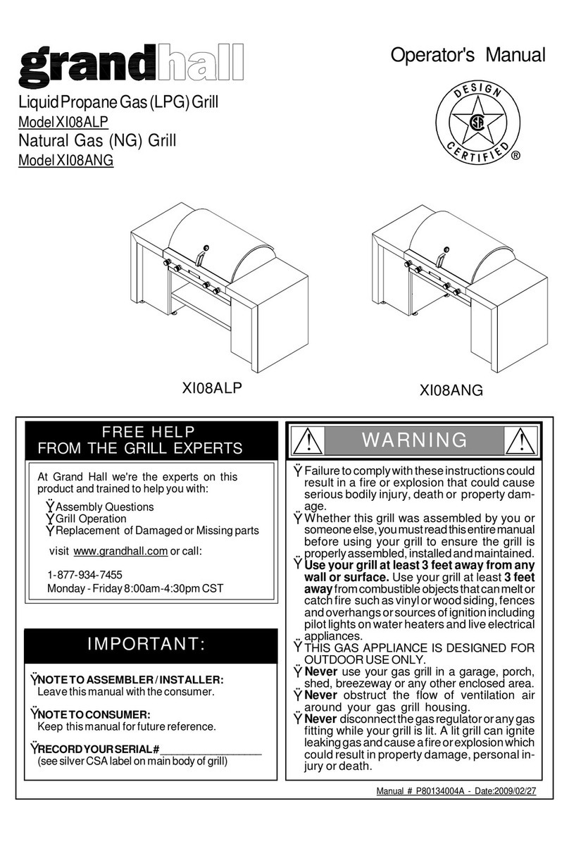 Grandhall XI08ALP Operator's manual